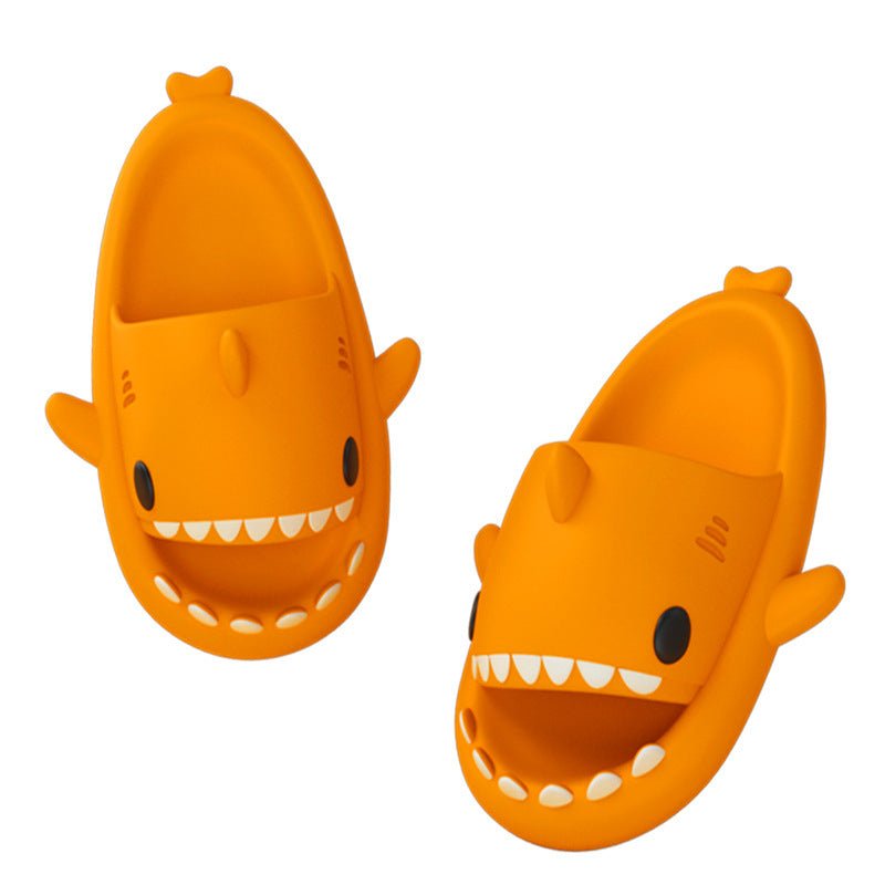 Adult's Slippers Indoor Outdoor Funny Shark Cartoon - Trendora