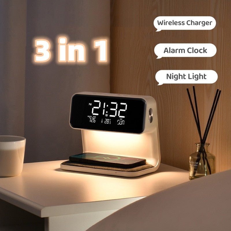 Creative 3 In 1 Bedside Lamp Wireless - Trendora