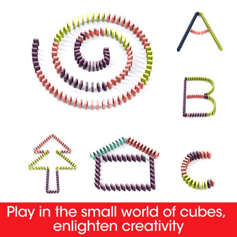 Domino Train Toys Baby Toys Car Puzzle Automatic Release Licensing Electric Building Blocks Train Toy - Trendora