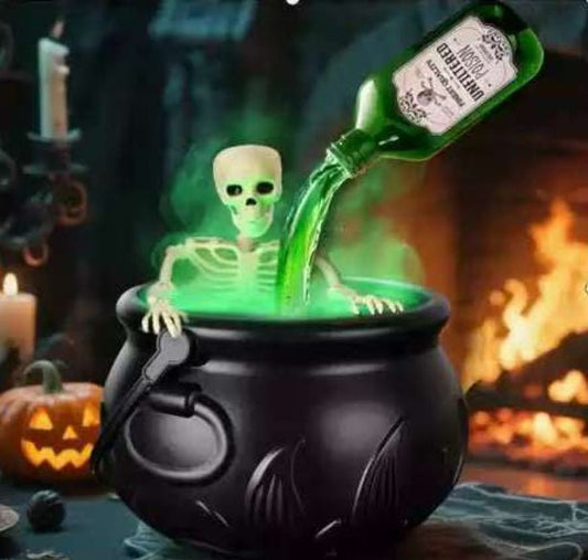 Halloween Black Wizard Bowl Magic Float Bottle And Diffuser Indoor Home Bar Magic Party Horror Ghost Props Halloween Decoration - Trendora
