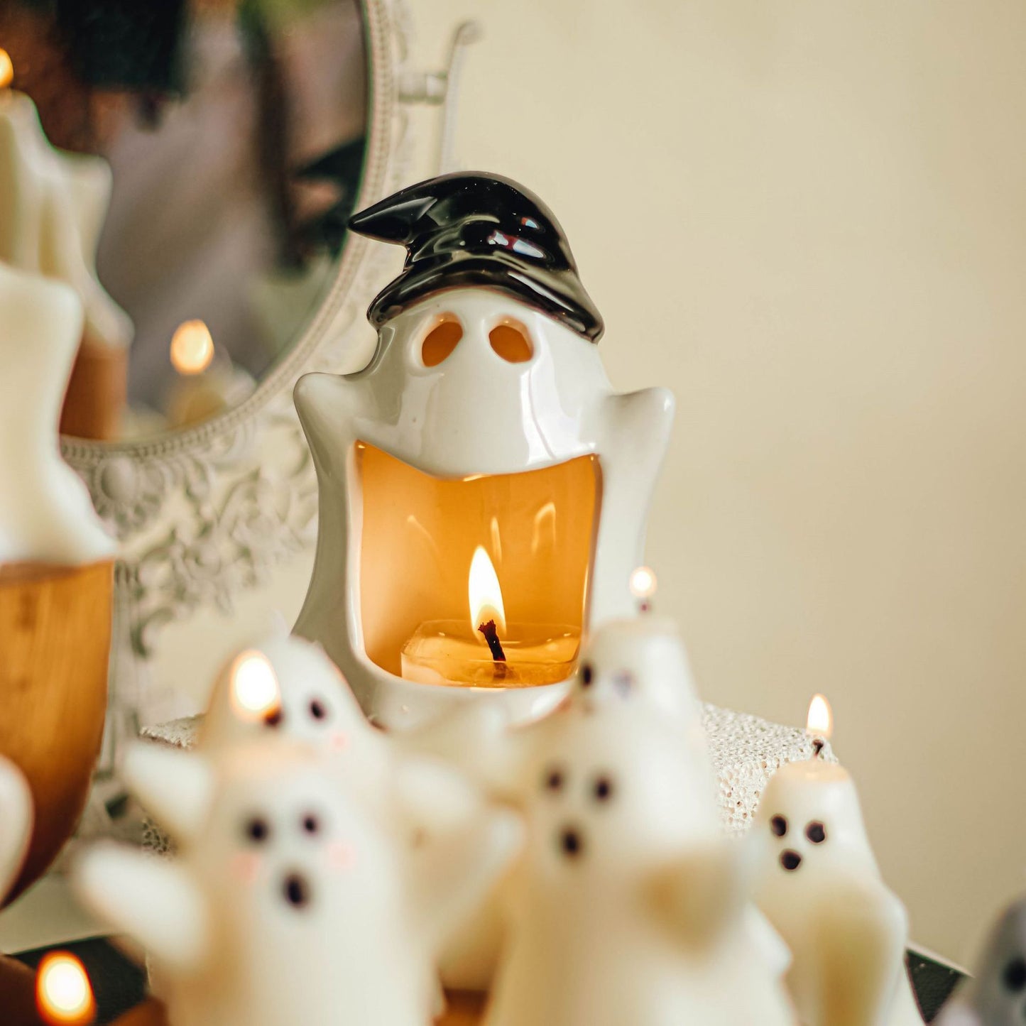 Halloween Candle Creative Ghost DIY Ornaments - Trendora
