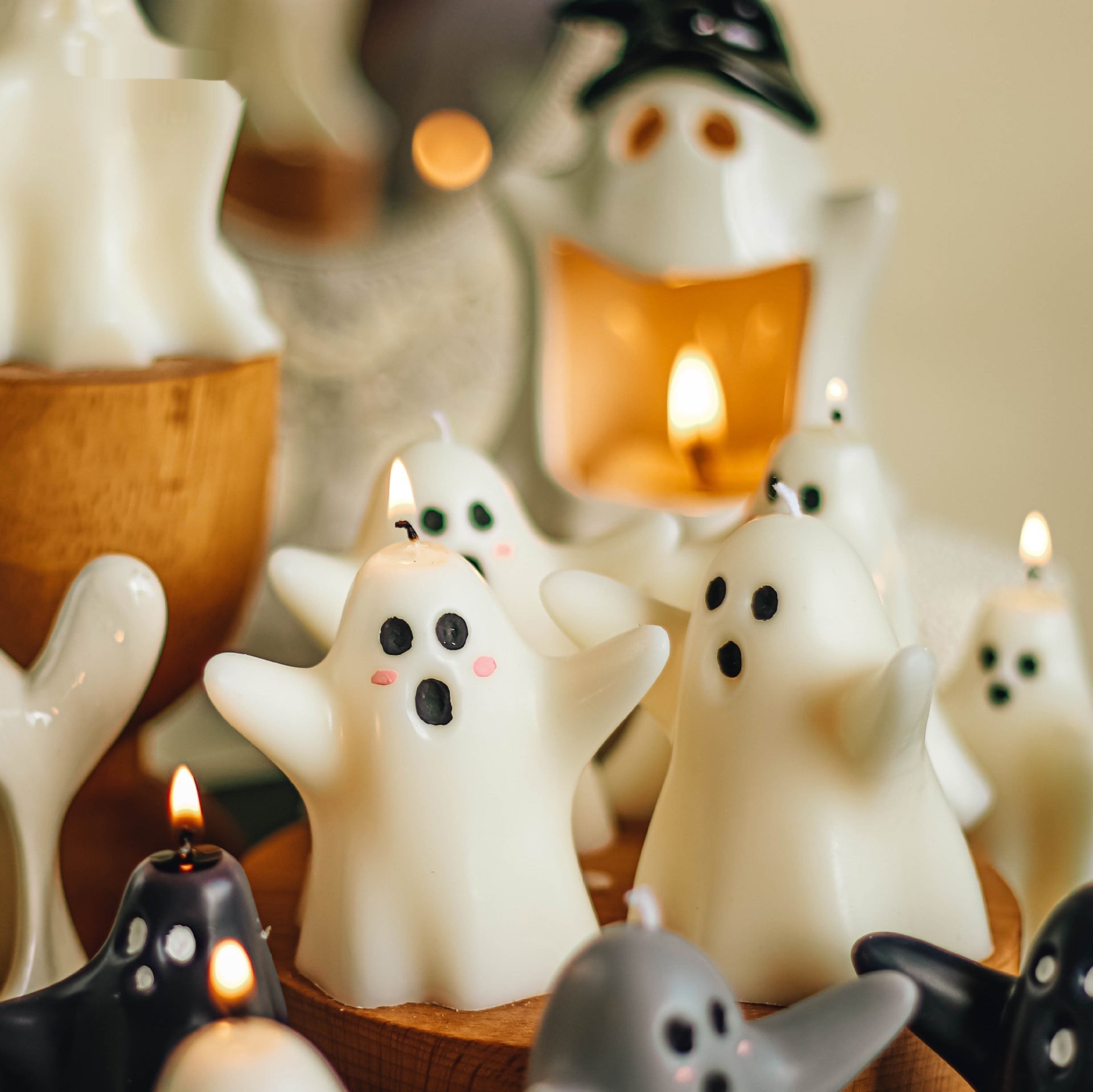Halloween Candle Creative Ghost DIY Ornaments - Trendora