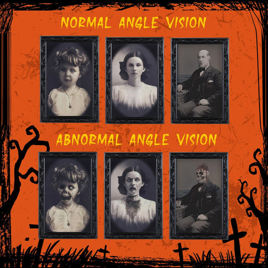 Halloween Decoration 3D Changing Face Moving Picture Frame Portrait Horror For Horror Party Decors Home Decorations - Trendora