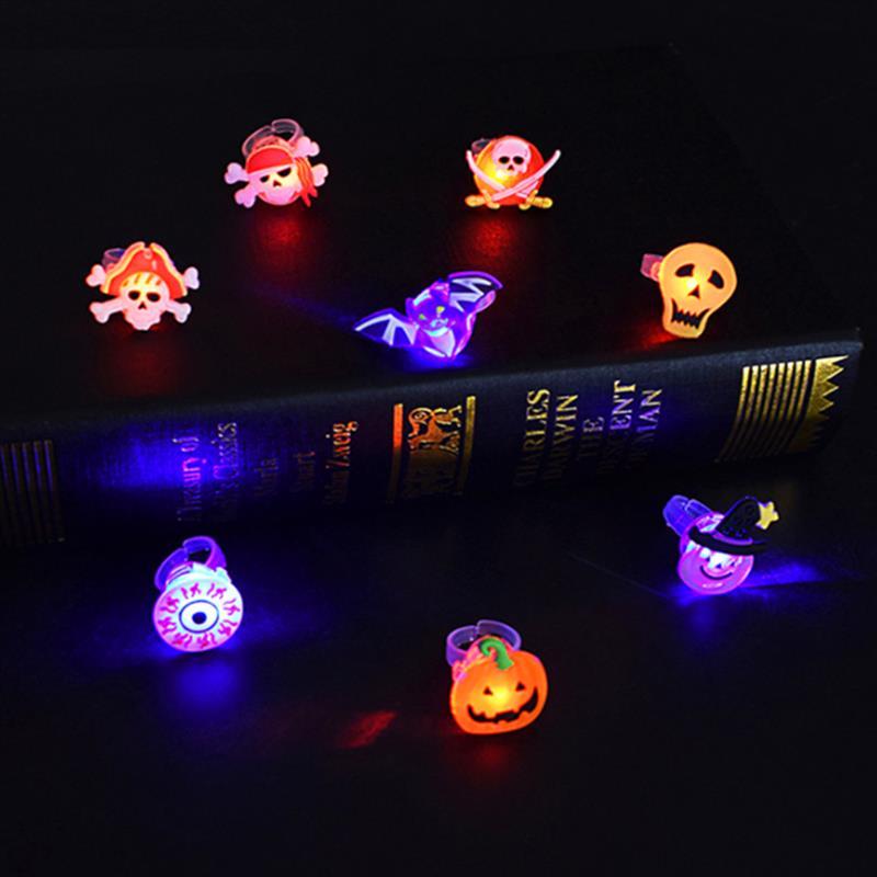 Halloween Decorations Halloween Glowing Brooch Ring - Trendora