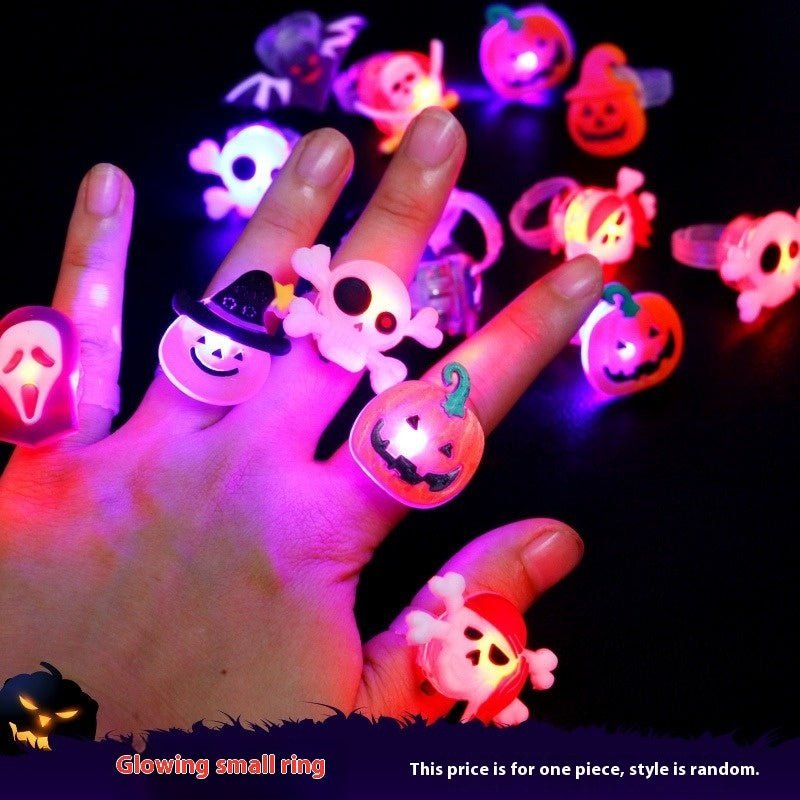 Halloween Decorations Halloween Glowing Brooch Ring - Trendora