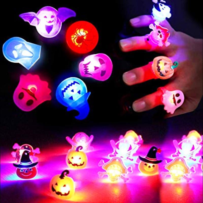 Halloween Decorations Halloween Glowing Brooch Ring - Trendora