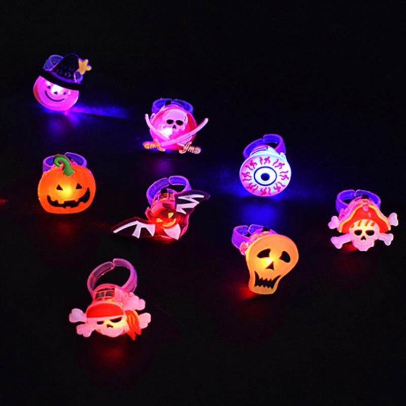 Halloween Decorations Halloween Glowing Brooch Ring - Trendora