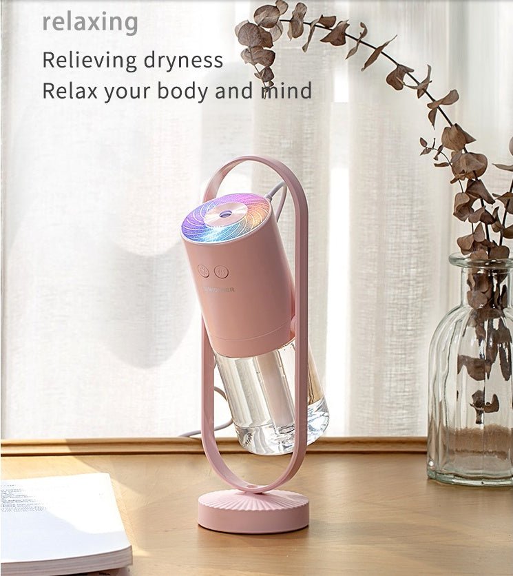 Magic Shadow USB Air Humidifier For Home With Projection Night Lights Ultrasonic Car Mist Maker Mini Office Air Purifier - Trendora