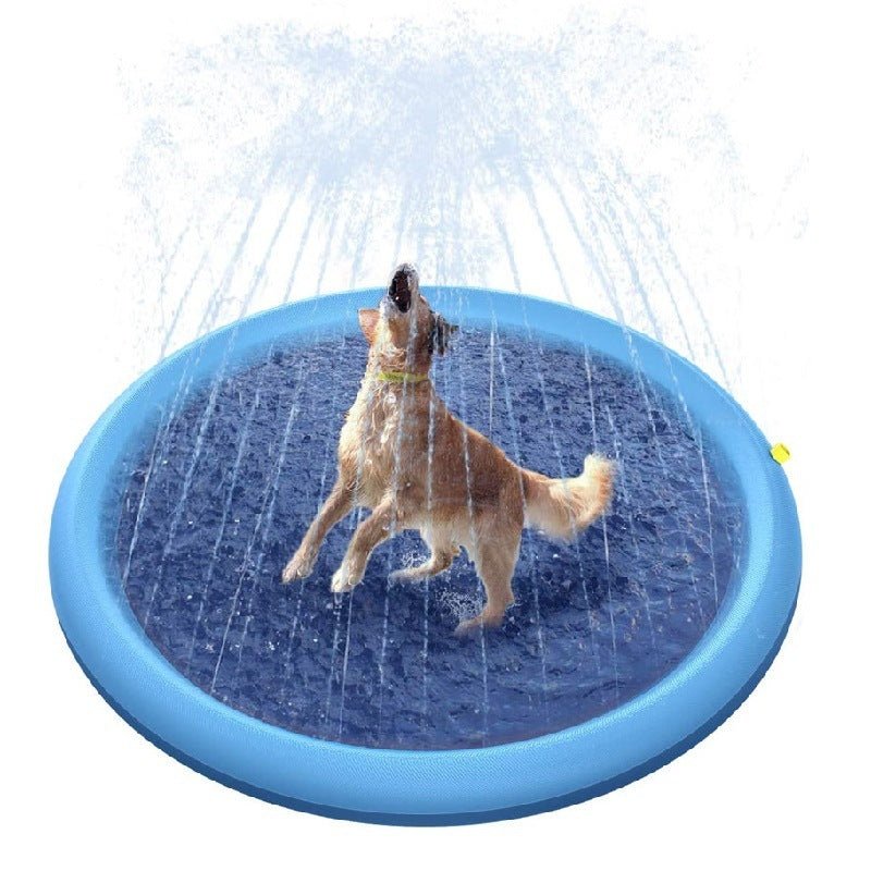 Non - Slip Splash Pad For Kids And Pet Dog Pool Summer Outdoor Water Toys Fun Backyard Fountain Play Mat - Trendora