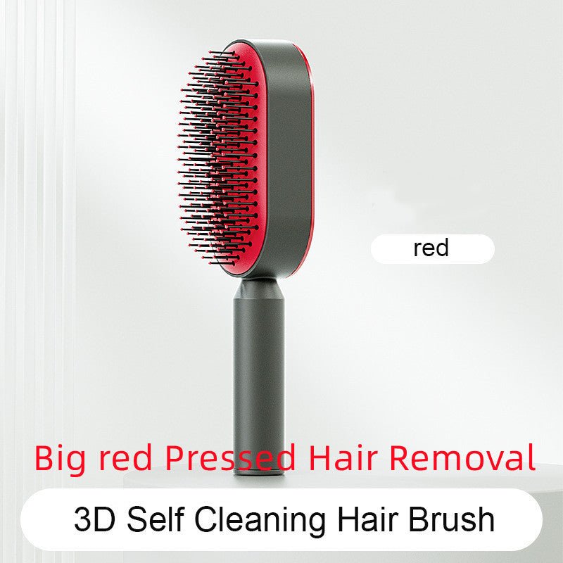 Self Cleaning Hair Brush For Women One - key Cleaning Hair Loss Airbag Massage Scalp Comb Anti - Static Hairbrush - Trendora